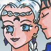 The same wedding site provided the same inspiration for the pairing of Berthier, Sailor Mercury's counterpart, and Saphir, who is named after the sapphire.