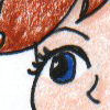 This is the drawing I did of Princess Daisy, based off of the picture of Joanne on the RENT CD cover.