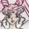My very first ever picture of grown up Chibiusa, which, as you see, would become the driving force behind most of my Sailor Moon art.