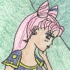 I love the blue streak that Hime-chan puts in Chibiusa's hair in her fanfics!  So rebellious!